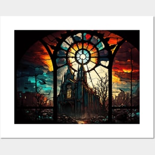 Stained Glass Tristram Cathedral Posters and Art